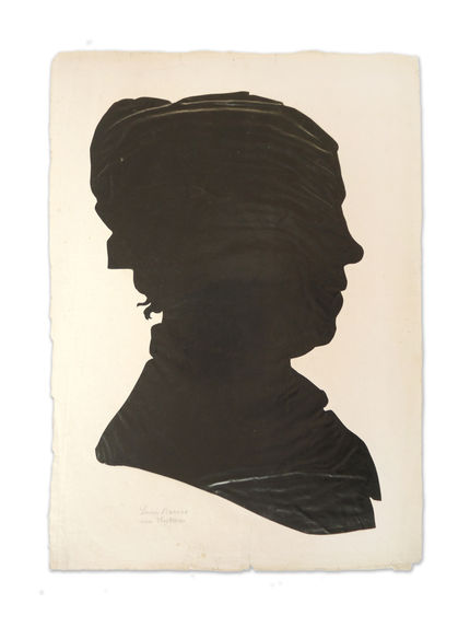 Portrait à la silhouette de Lucie Barras, née Hostern