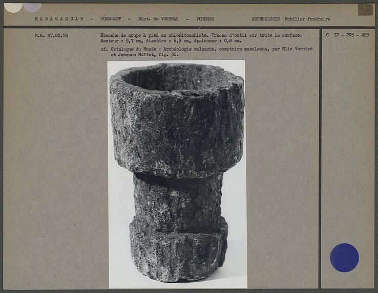 Ebauche de coupe en chloritoschiste