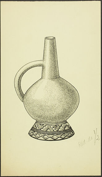 Fig. 48. Pérou, Lambayeque. Vase globulaire à pied évasé