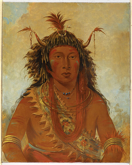 Portrait de Say-say-Gon (Orage de grêle), chef de guerre des Ojibwa