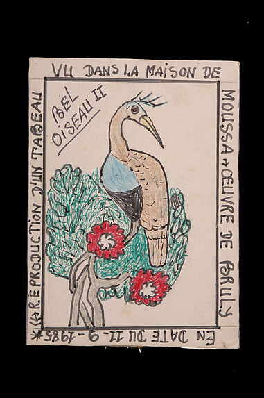 Dessin : Reproduction d'un tableau vu dans la maison de Moussa