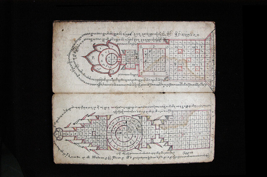 Manuscrit rituel illustré