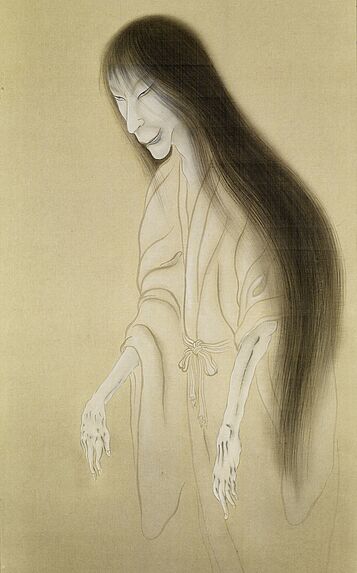 Peinture de fantôme, signée Iguchi Kashu (1890-1930)