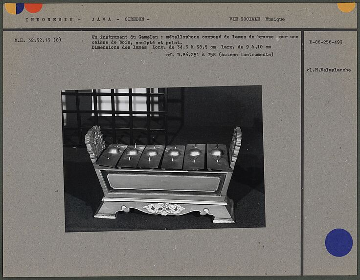 Instrument du Gamelan : métallophone