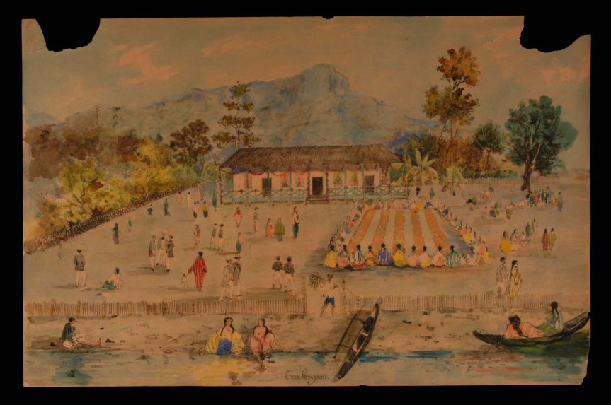 Promenade militaire autour de Papeete, 1861. Tea Hupoo