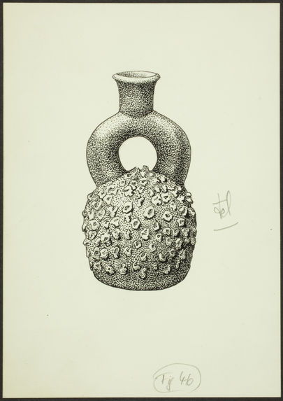 Fig. 46. Pérou, Cupisnique. Vase à anse en étrier