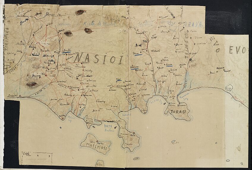 Séjour à Bougainville, îles Salomons, 1934-1935