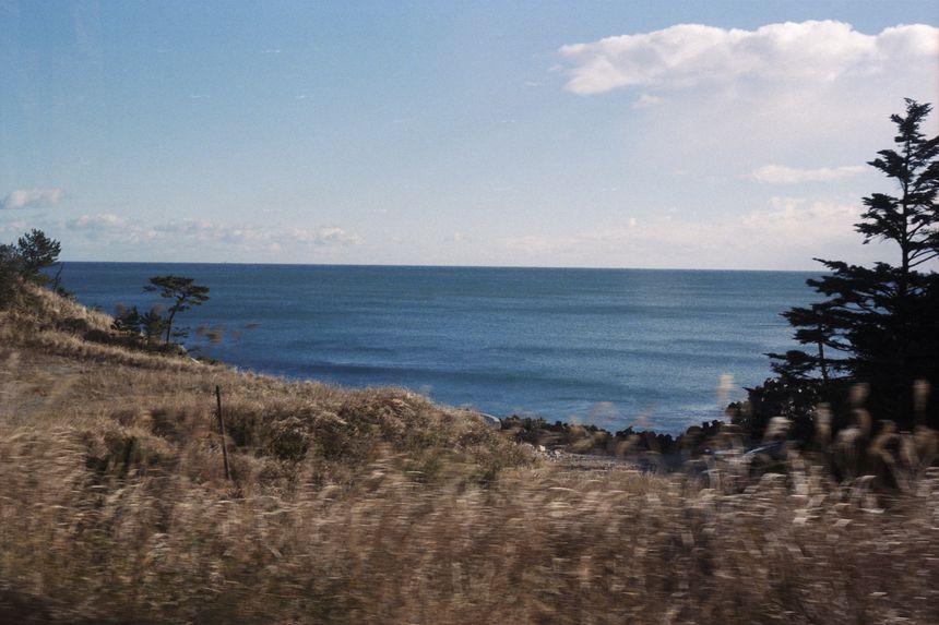 View of the Fukushima sea, in the way to Tomioka, Fukushima