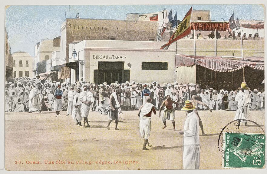 Oran. Une fête au village nègre, les luttes