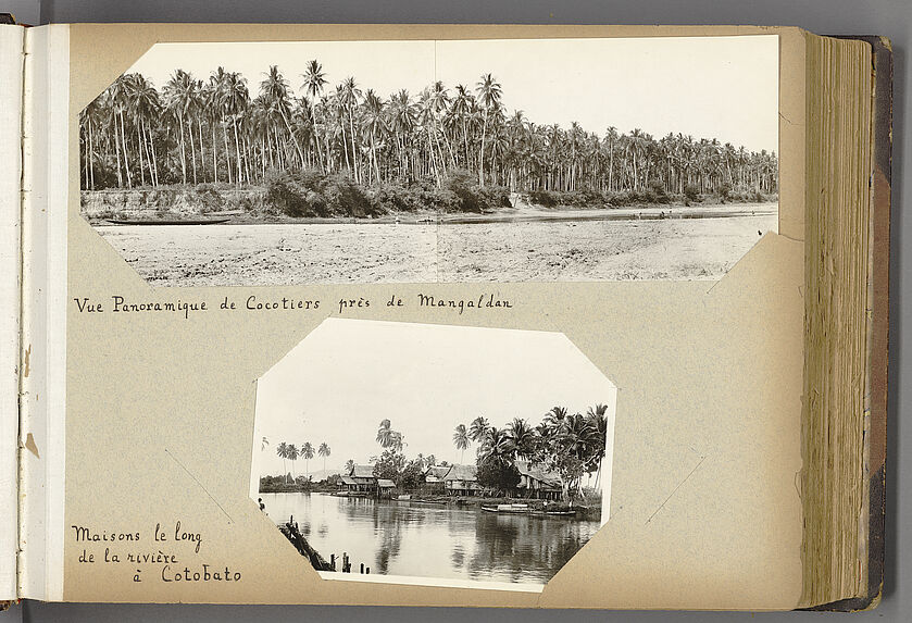 Maisons le long de la rivière à Cotabato