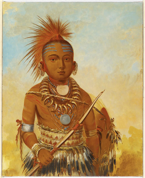 Portrait de Wa-ta-we-buck-a-na (Général Commandant)