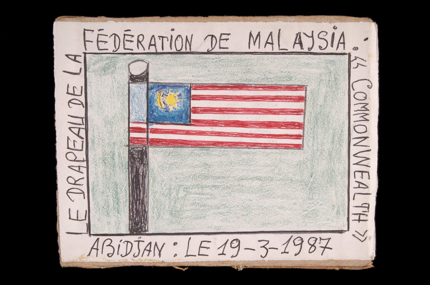 Dessin : Le drapeau de la Fédération de Malaysia : &quot;Commonwealth&quot