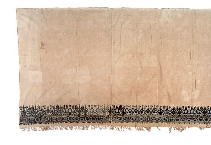 Fragment de rideau de porte