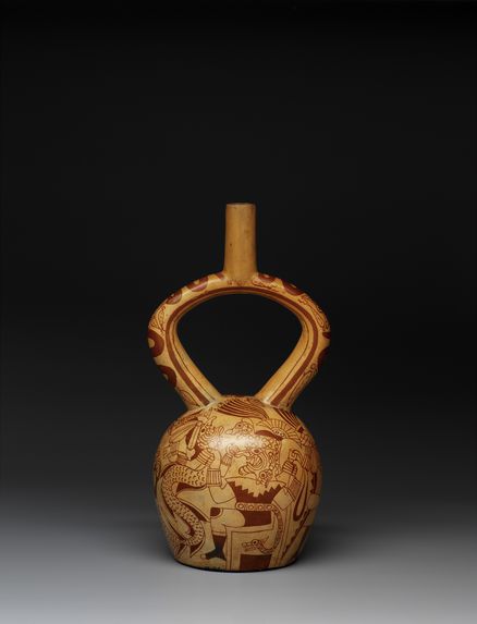 Vase représentant une scène de combat