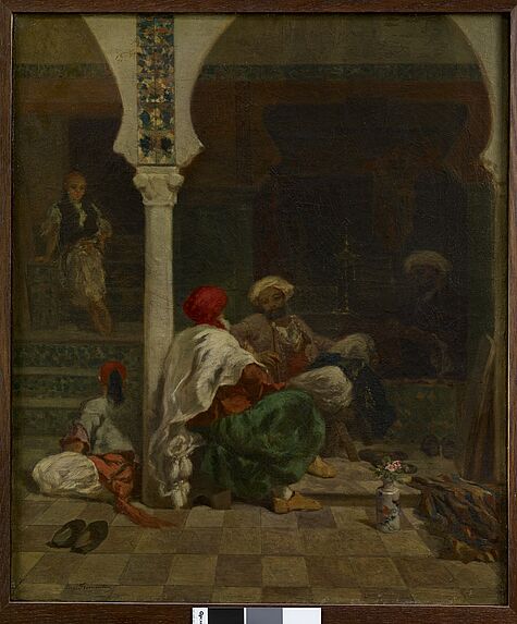 Tailleurs devant la mosquée