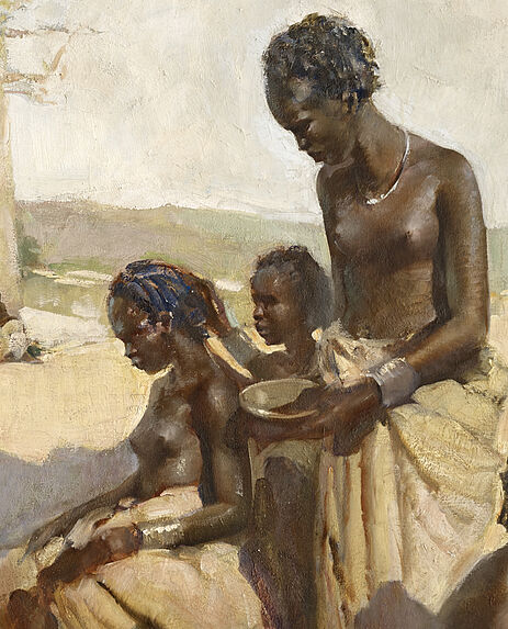 Femmes malgaches à leur toilette