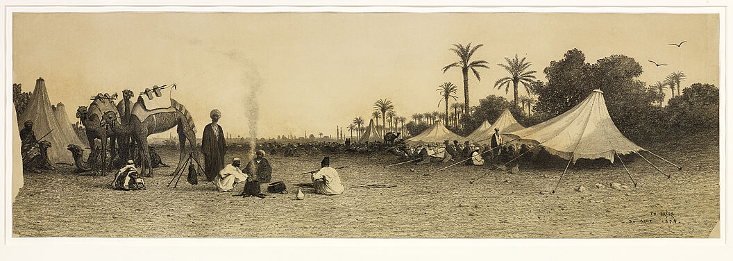 Halte de caravane près du Caire