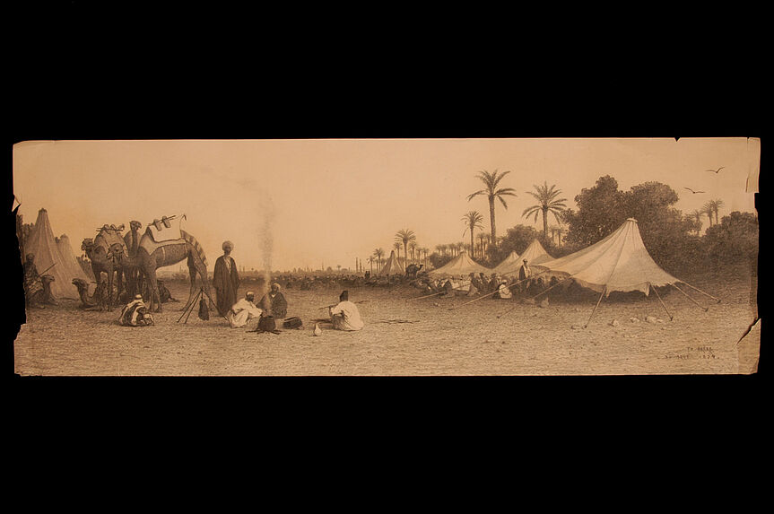 Halte de caravane près du Caire