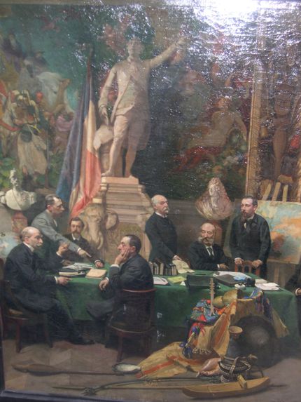 Jules Ferry recevant les délégués des Colonies