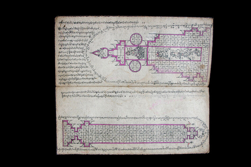 Manuscrit rituel illustré