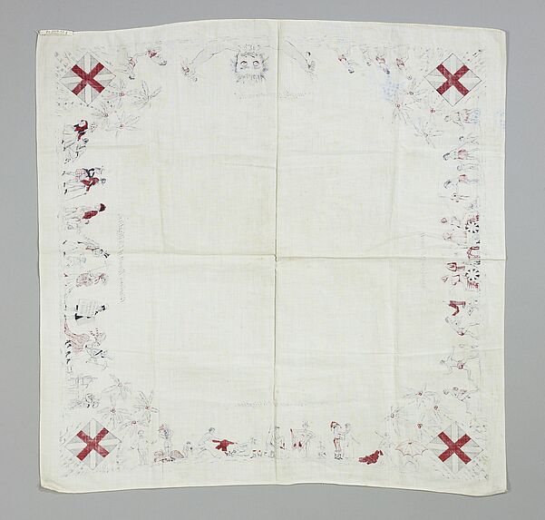 Serviette de propagande coloniale