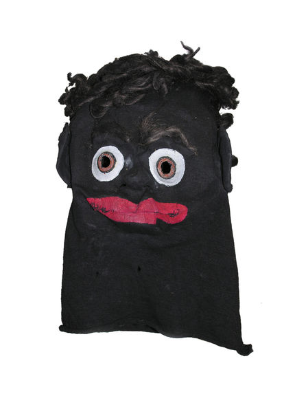 Masque-cagoule de déguisement représentant un homme noir