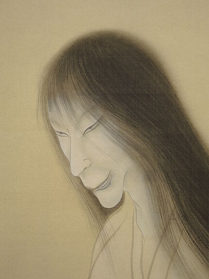 Peinture de fantôme, signée Iguchi Kashu (1890-1930)