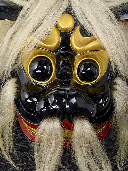 Masque et costume de lion (shishi)