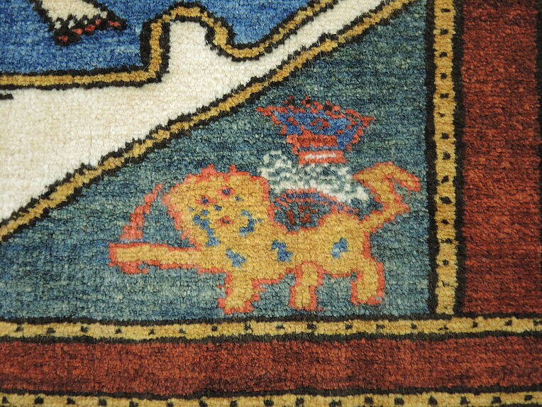 Tapis représentant la Vierge Marie et l’Enfant Jésus