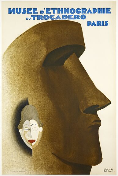 Affiche du Musée d'ethnographie du Trocadéro