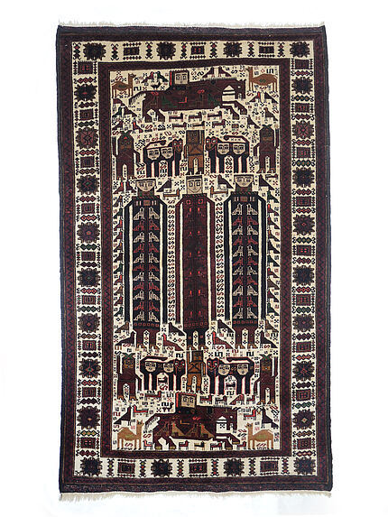 Tapis représentant Khosrow et Shirin