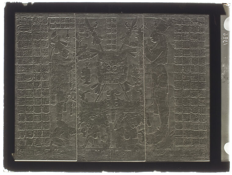 Palenque. Bas-relief du temple du soleil