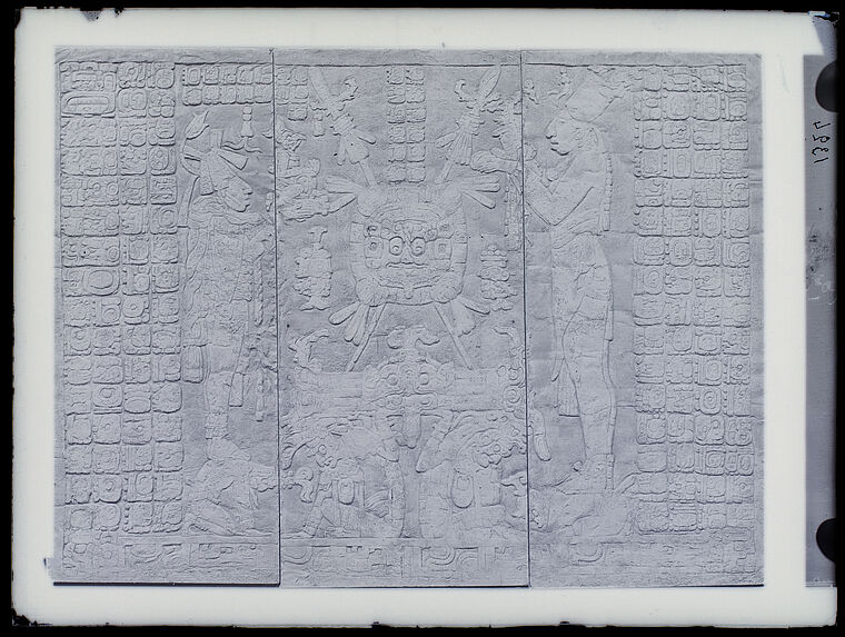 Palenque. Bas-relief du temple du soleil