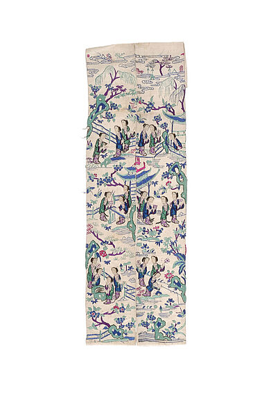 Paire de bandes de broderie