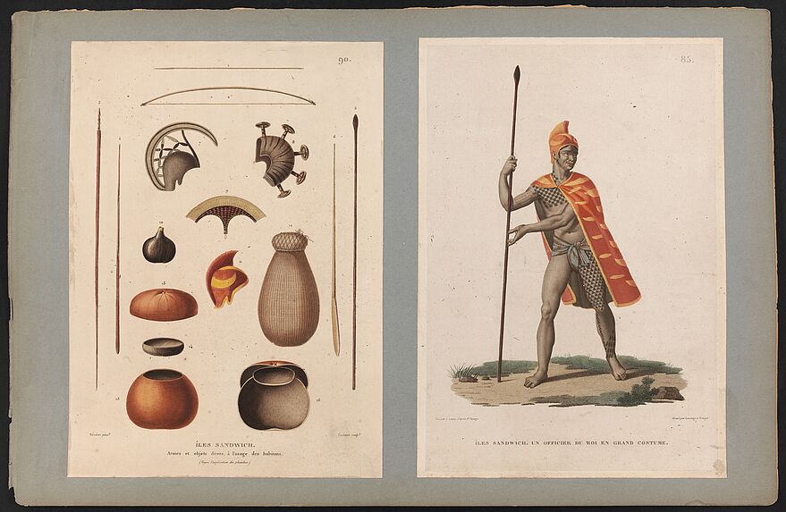 Iles Sandwich. Armes et objets divers, à l'usage des habitants