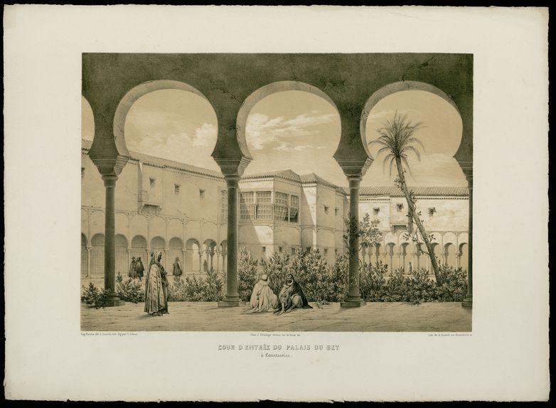Cour d'entrée du Palais du Bey à Constantine