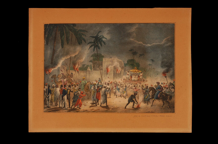 Fête de nuit dans l'Inde