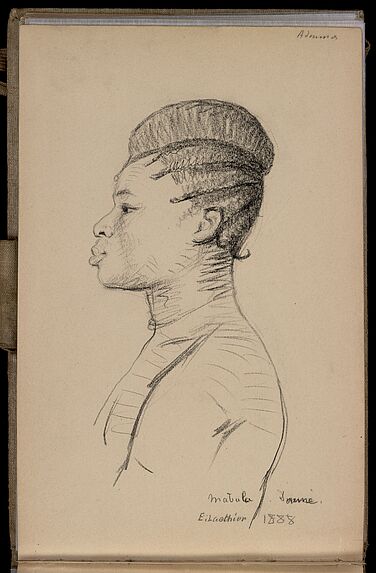 Sans titre [Carnet de dessins n° 8 de la Mission Brazza (1887-1888)]