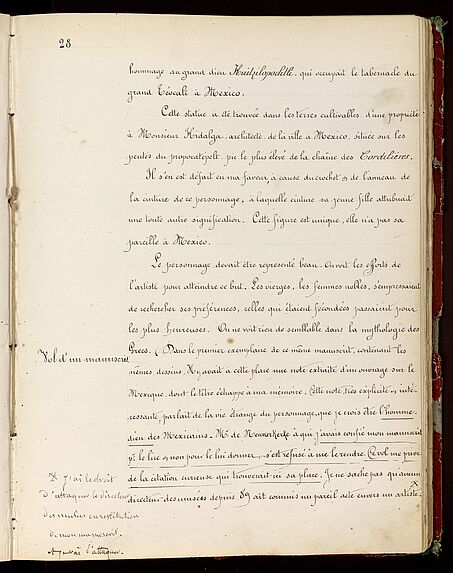 2ème Essai des Notes sur les antiquités aztèques de Monsieur Pingret