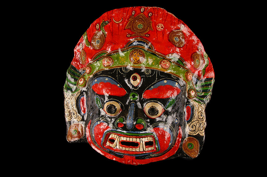 Masque figurant Kal Bhairava