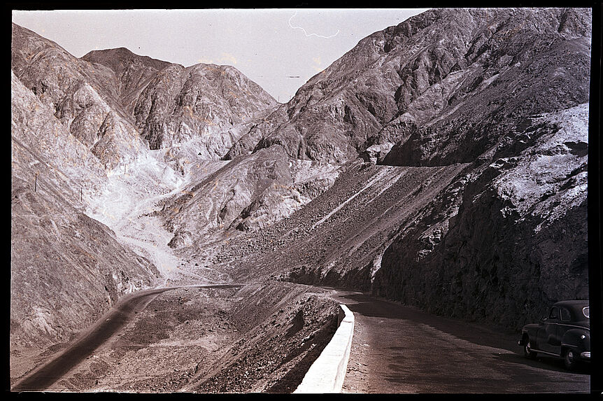 Bande-film de 6 vues concernant la descente vers les vallées du Nazca