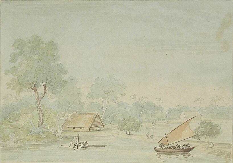 Landing place at the Pelew Island