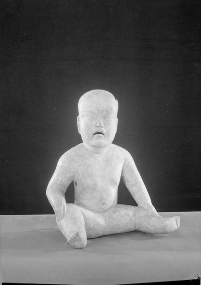 Statuette d'enfant en céramique