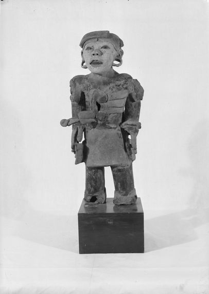 Figurine masculine en céramique, civilisation du Golfe, Museo Nacional Mexico