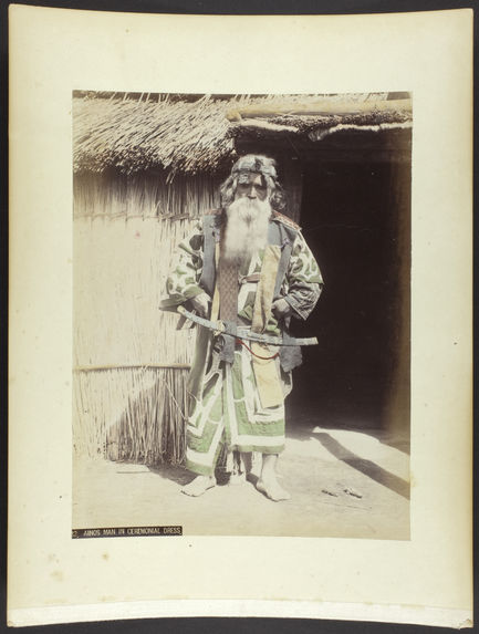 Aïnos man in ceremonial dress