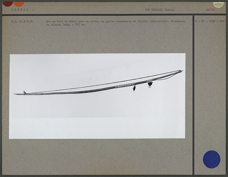Arc en bois de kukié avec sa corde