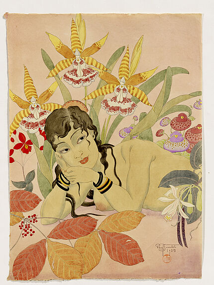 Jeune femme [Dans la nature]