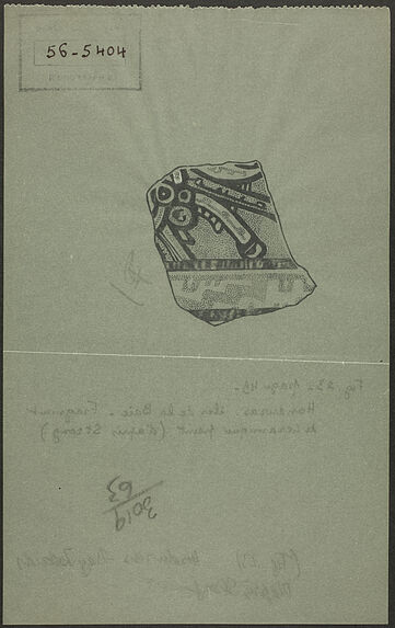 Fig. 23. Honduras. Iles de la Baie. Fragment de céramique peint