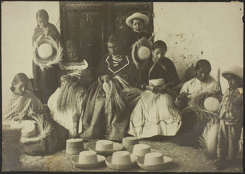 Région de Cuenca. Tisseurs de chapeaux