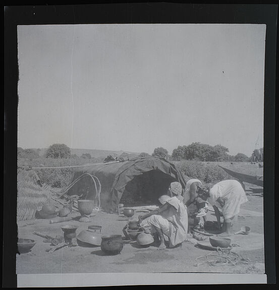 Campement près du bac